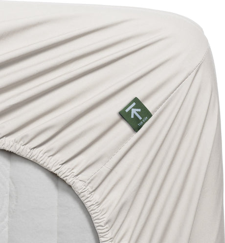 Beddinghouse - percale cotton - split topper - fitted sheet - 180x200 cm - off-white