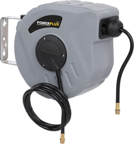 Макара за маркуч за въздух на компресора Powerplus powair0215 - макс. налягане: 12bar - дължина 10m - автоматично навиване