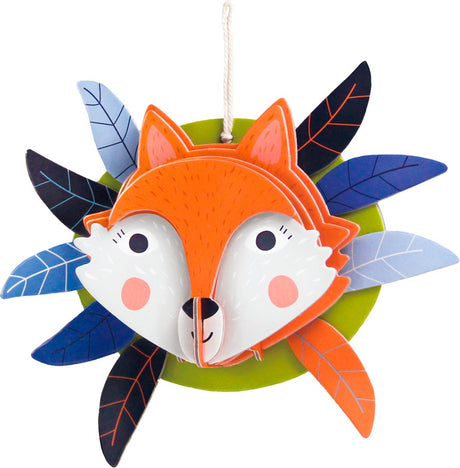 Avenir 3d decoration - fox - 21x14.8cm - crafting - decorate your room - 3 years