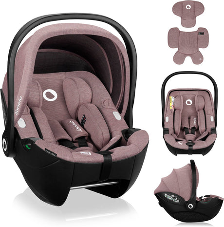 Lionelo moxie i-size baby car seat baby carrier 40-87 cm - from birth - rearward facing (RWF) - ISOFIX compatible - memory foam - bamboo fabric - dri-seat - magnetic belts - adjustable headrest