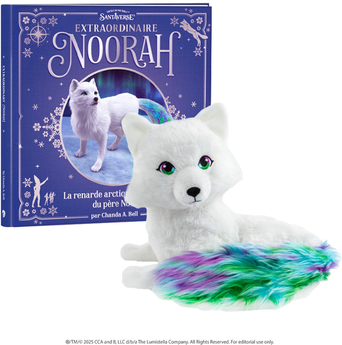The elf on the shelf cadeau set - noorah franstalig - pluche knuffel - softcover verhaalboek franstalig