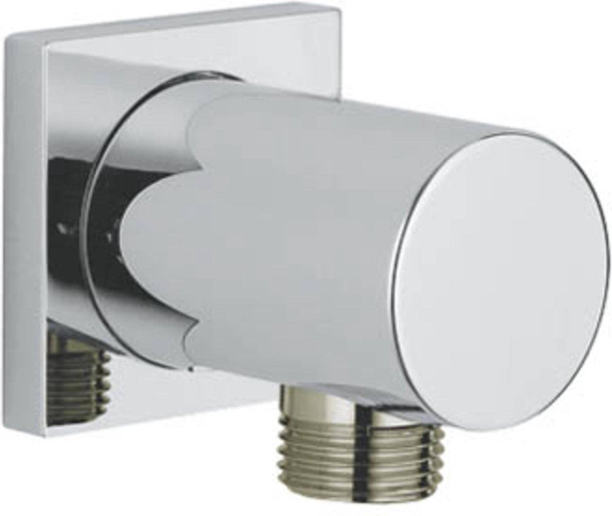 Grohe rain shower wall connection bend - square rosette - chrome