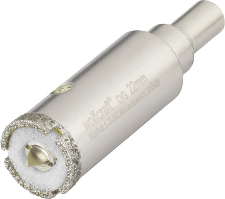 Wolfcraft - Diamantbohrer 22 mm - Fliesenbohrer 22 mm - Diamant Lachsäge - 5922000
