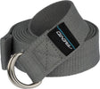 Avento yoga strap - cotton yoga strap - 250 cm - gray