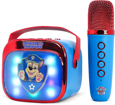 OTL-teknologier paw patrol - karaokesett for barn - trådløs mikrofon og høyttaler - med lyseffekter - stemmeforvrengning