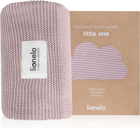 Lionelo bamboo blanket - deluxe baby blanket - hypoallergenic - antibacterial - antifungal - 100% bamboo cotton - thermoregulating - soft breathable - sustainable - washable - from birth - 100×75 cm