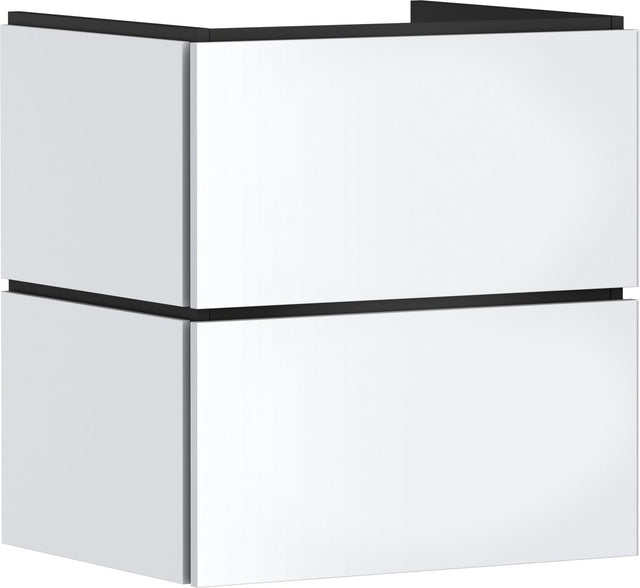 Hansgrohe xilesa e - kúpeľňový nábytok - rozmer 580 470 mm - 2 zásuvky - otváracie zásuvky - pre umývadlo - matná biela