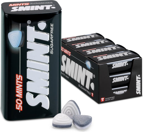 Smint XL Tin Black Mint (12x 50 pieces)