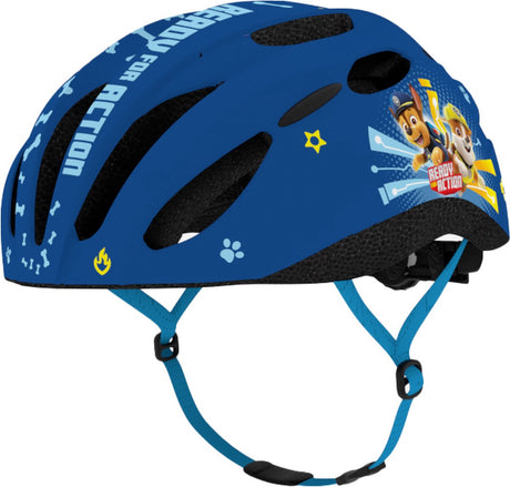 Seven polska paw patrol bicycle helmet - children's helmet - in-mold technology - adjustable - size m (52-56 cm) - dark blue