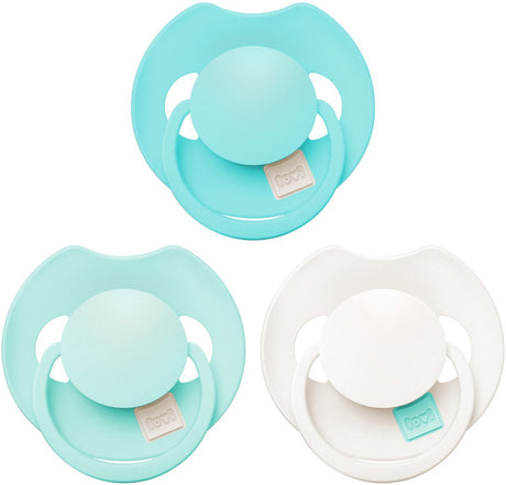 Difrax lovi pacifier dynamic - prime tutti frutti - 0 to 6 months - green - 3 pieces