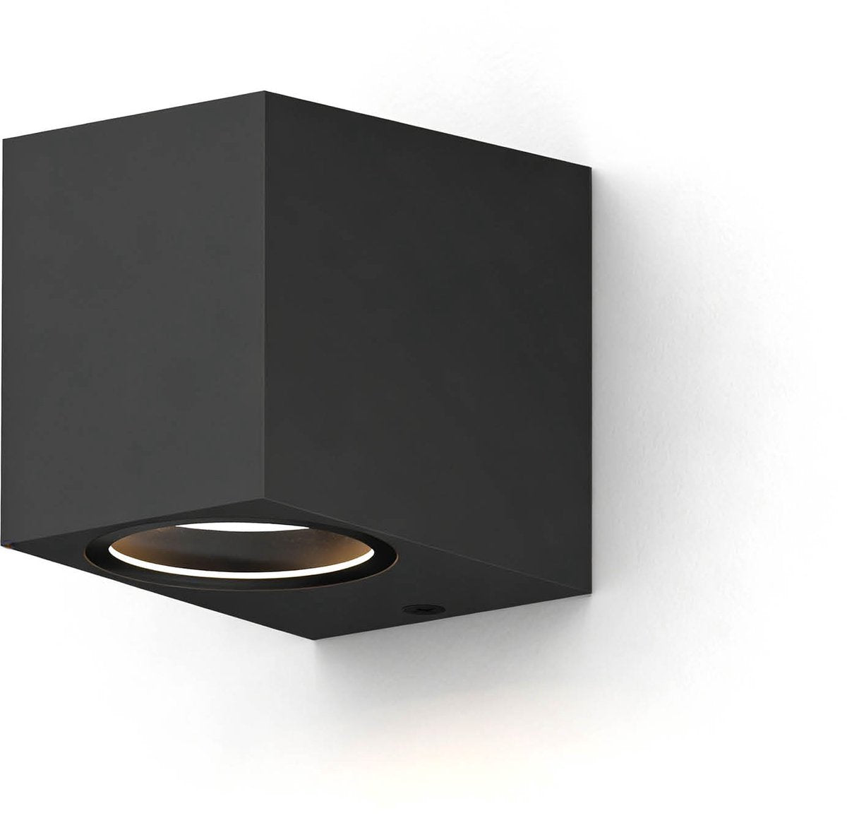 Calex стенна лампа downlight sanremo - gu10 - ip54 водо- и прахоустойчива - подходяща за закрито и открито - лесна инсталация - правоъгълна - черна