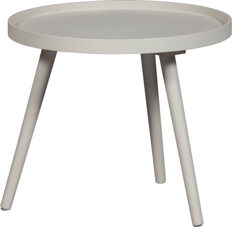Woood mesa side table m - wood - sand - 45 cm x ø45