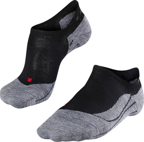 Falke tk5 onsichtbar Anti-Blister dënn Woll Funktionsmaterial Walking Socks Fraen schwaarz - Gréisst 39-40
