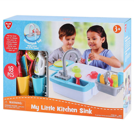 Playgo washing up play kitchen play set - 18 pieces.