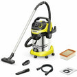 Kärcher wd 6 p s v-30 6 22 t (ysy) wet and dry vacuum cleaner - 1300 w - 30 liters - integrated socket - stainless steel suction pipes - stainless steel container - drain screw - flat filter