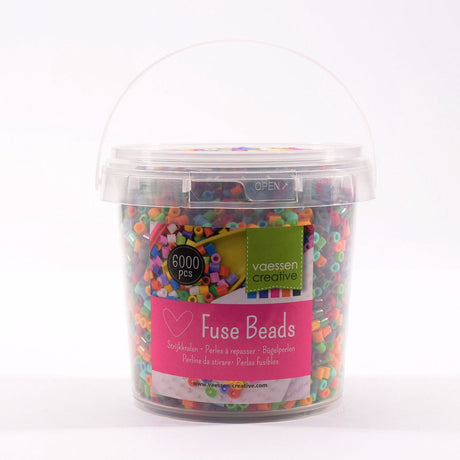 Vaessen creative strijkkralen set - 10 naturel kleuren - 6000 stuks
