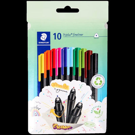 Staedtler triplus fineliner eco | box of 10 pieces | assorted