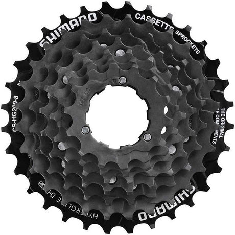Shimano cs-hg200-7 bicycle cassette – 7-speed – 12-32t – hyperglide – black