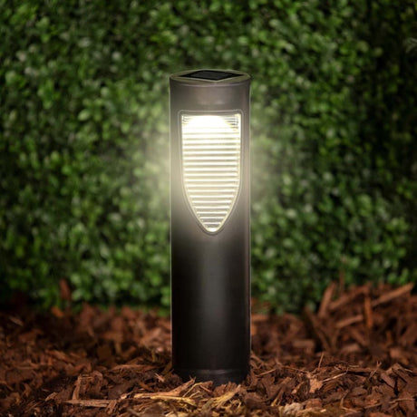 Grundig ground spike LED lamp - solar powered - warm white - black