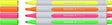 Schneider skrivinstrument schneider highlighter textmarkör - shine-up - fodral 4 delar - assorterade färger - s-112094