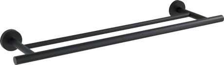 Wenko double towel holder bosio duo stainless steel black matt 60cm wide - towel rack - towel rack - towel bar
