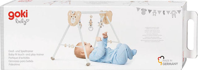 Goki wooden baby gym bear