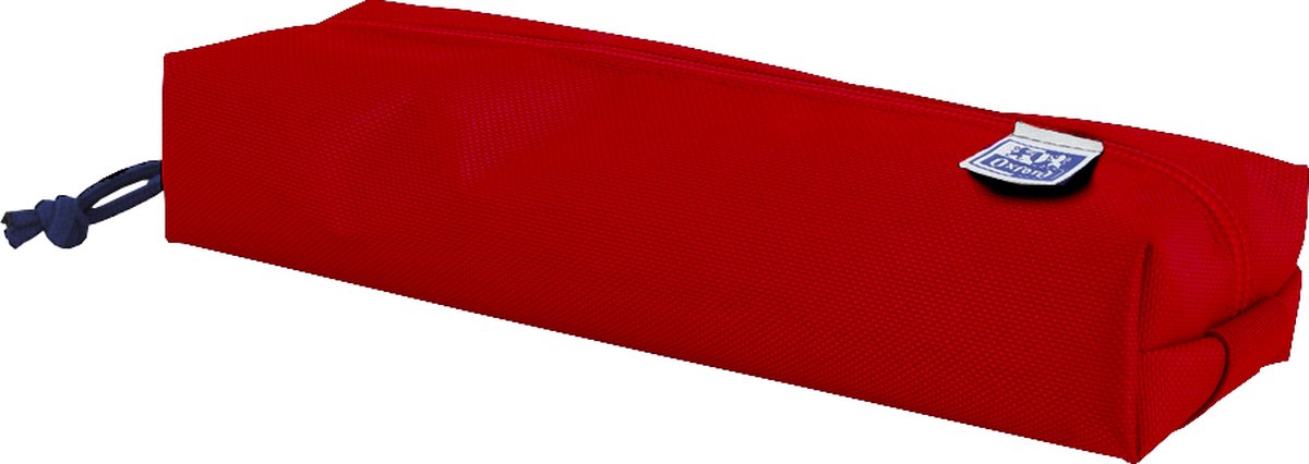 Peresnica Oxford - rdeča z elastiko - pravokotna peresnica 22 cm - peresnica za dečke - peresnica za deklice