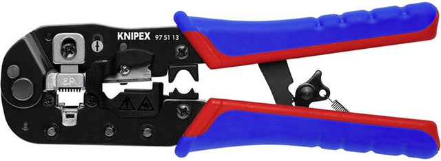 Клещи за кримпване Knipex за западни щепсели RJ45 | 190 мм - 975113