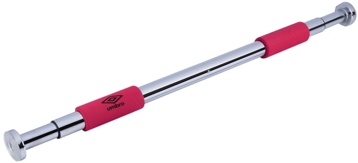 Stahovací tyč Umbro - stahovací tyč - max. 100 kg - nastavitelné 62 až 100 cm - montáž na stěnu a sloupek dveří 62-85 cm - pěnová madla
