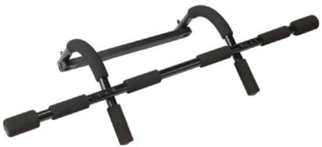 Tunturi deurtrainer - fitness-set - door gym - optrekstang - opdrukstang - zwart - incl. gratis fitness app