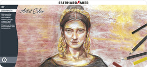 Conjunto de desenho Eberhard Faber - cor do artista - 37 peças - em caixa de metal - ef-516937
