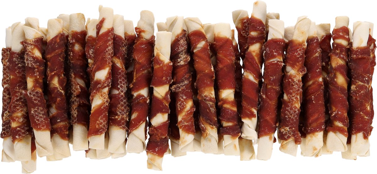 Snack madra Flamingo - barra r'hide le lacha 17cm - 36 píosa - déileálann madra saor ó ghlútan gan siúcra - 1.8kg