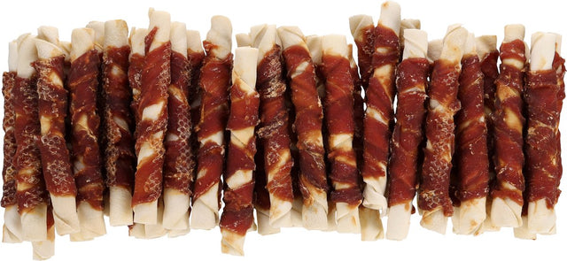 Snack madra Flamingo - barra r'hide le lacha 17cm - 36 píosa - déileálann madra saor ó ghlútan gan siúcra - 1.8kg