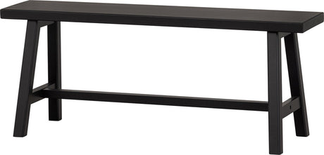 Woood imme bench - pine - black - 45x110x35