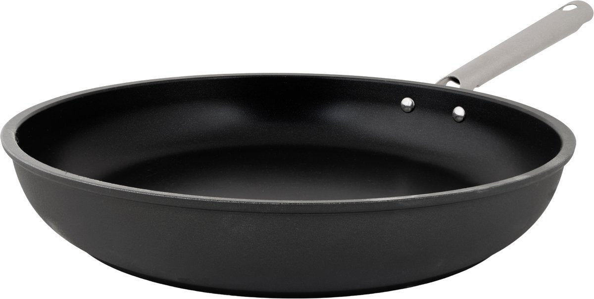 Pan friochta ecodura trendy cluthar - ø30cm - saor ó pfas - friochtán ionduchtaithe - téamh tapa - gan clúdach - dubh