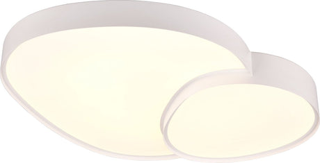 Trio rise - ceiling lamp - white matt - incl. 1x SMD 45w - integrated dimmer - memory function - light color adjustable