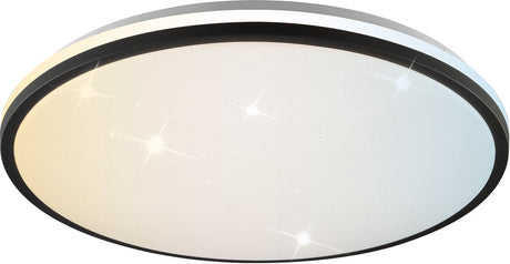 Brilliant taya - ceiling lamp - ø 49.5 cm - led 36w - 5400lm - 2700k-6500k - cct - ip44 - remote control - timer - night light - black and white