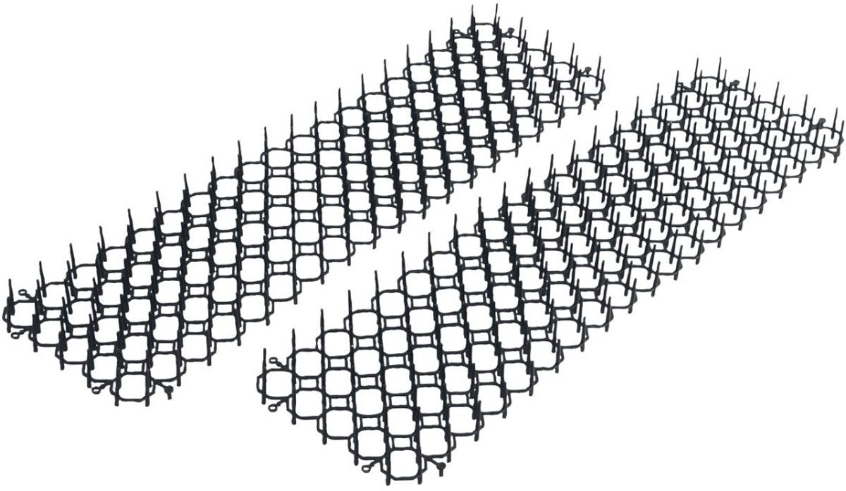 Kinzo Déiereschutzmat 2 Stécker fir Déierenabweisend Gaart - Kazenabweisend Matte fir Kazen ewech ze jagen - Gaardeschutzmat mat Spikes - Vugelabweisend - Spikemat Gaart - 49 x 14 cm