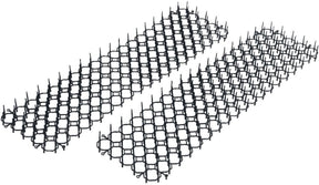 Kinzo Déiereschutzmat 2 Stécker fir Déierenabweisend Gaart - Kazenabweisend Matte fir Kazen ewech ze jagen - Gaardeschutzmat mat Spikes - Vugelabweisend - Spikemat Gaart - 49 x 14 cm