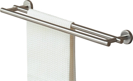 Tiger Boston - towel rack - double - for 2 towels - 60 cm - brushed stainless steel