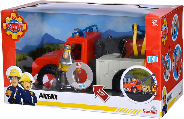 Simba fireman sam phoenix tow truck toy with horse.