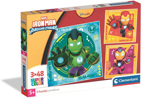 Clementoni children's puzzles free to roam - 3 puzzles of 48 pieces - jigsaw puzzle and educational toys - puzzle set for children from 4 years