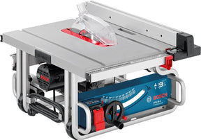 Bosch stolová píla GTS 10 J (odsávací adaptér, posuvná tyč, uhlový doraz, paralelný doraz, pílový list 254 x 30 mm)
