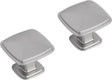 Differnz knop vierkant - 25 mm - mat chroom