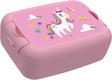 Day to day unicorn set – lunchbox 800ml, drinkfles 450ml, set van broodtrommel en herbruikbare fles met eenhoornprint – bpa-vrij, recyclebaar vaatwasmachinebestendig – roze