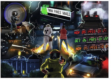 Ravensburger puzzle back to the future - jigsaw puzzle 1000 pieces film.