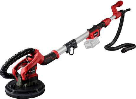 Einhell battery wall-ceiling sander tp-dw 18 225 li solo - power x-change - 18 v li-ion - ø225 mm - incl. 6x sanding disc, 1x sanding mesh, telescopic handle, dust bag with carrying strap and storage case - excl. battery and charger