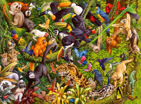 Пъзел Ravensburger цветна джунгла - пъзел - 200 xxl части