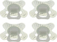 Difrax pacifier natural - 12 to 18 months - transparent stars - 4 pieces