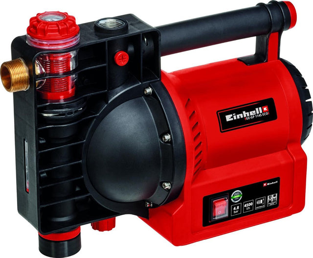Einhell elektromos kerti szivattyú ge-gp 1145 eco - 1100 w - 4500 l h - 4,8 bar - max. szállítási magasság: 48 m - max. szívási magasság: 8 m
